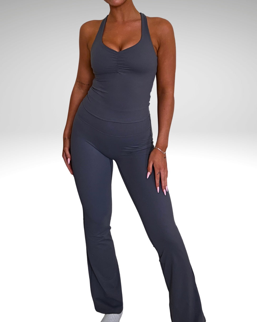 Grey Flared Set
