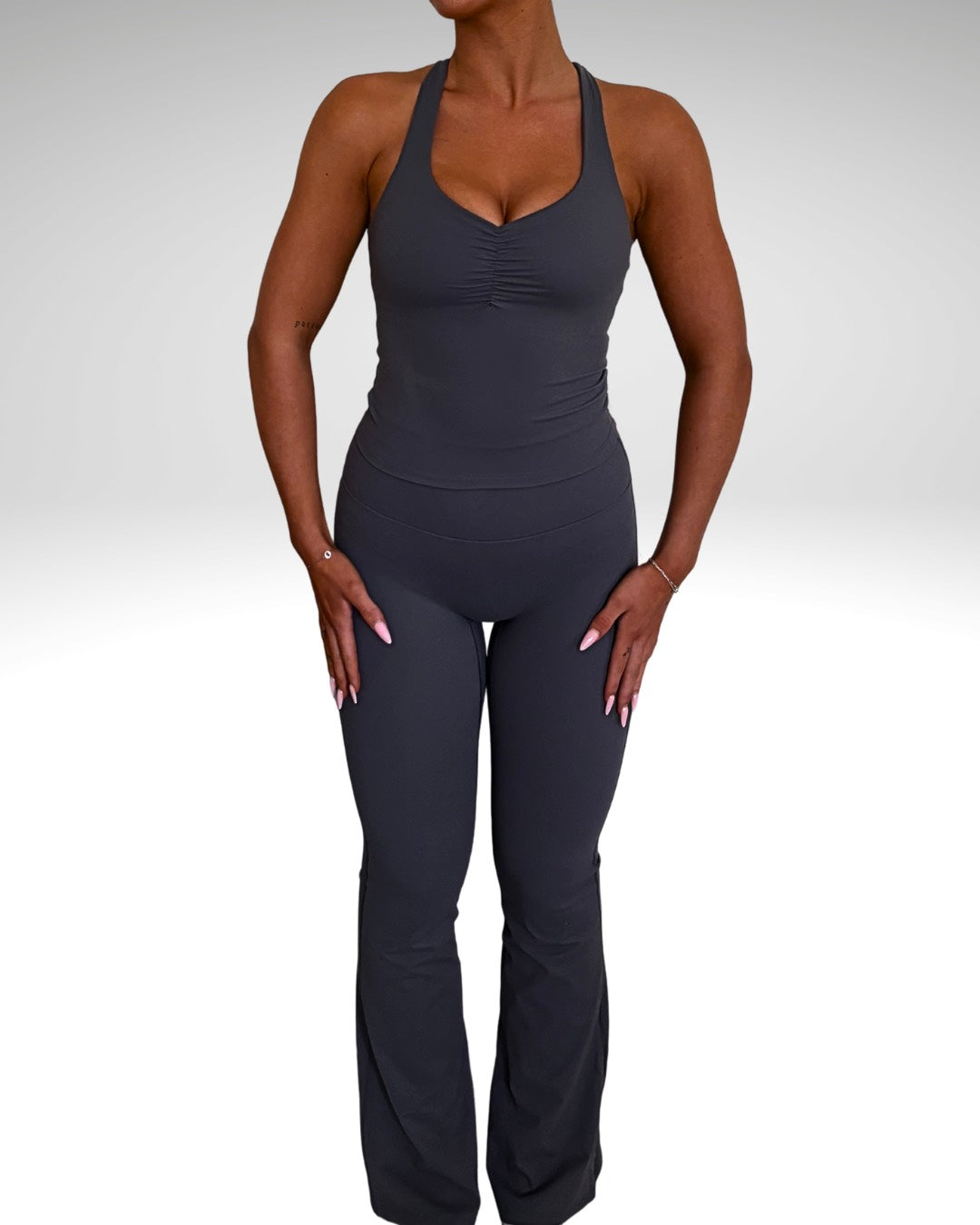 Grey Flared Set